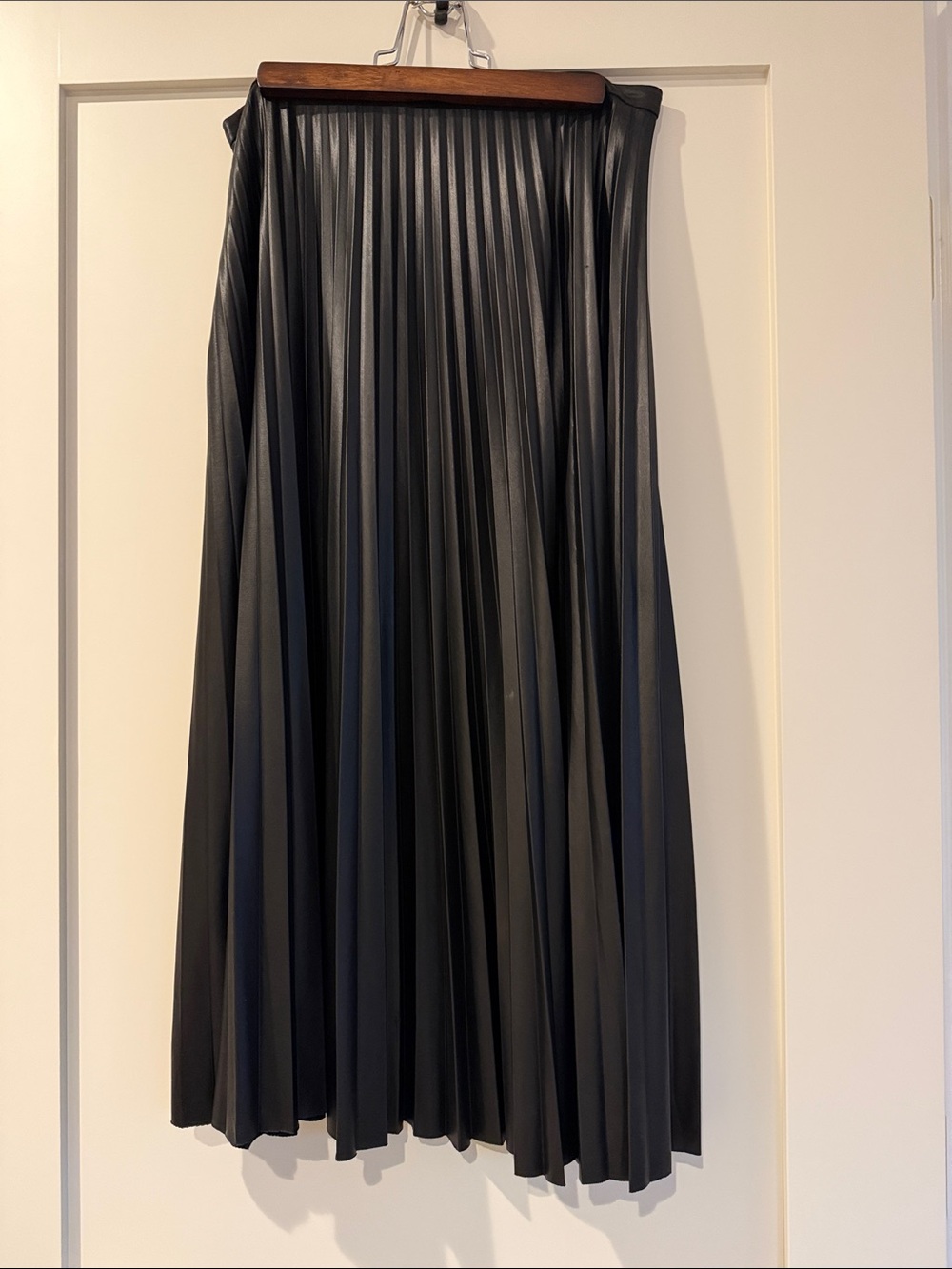 Ralph Lauren Black Pleated Midi Skirt